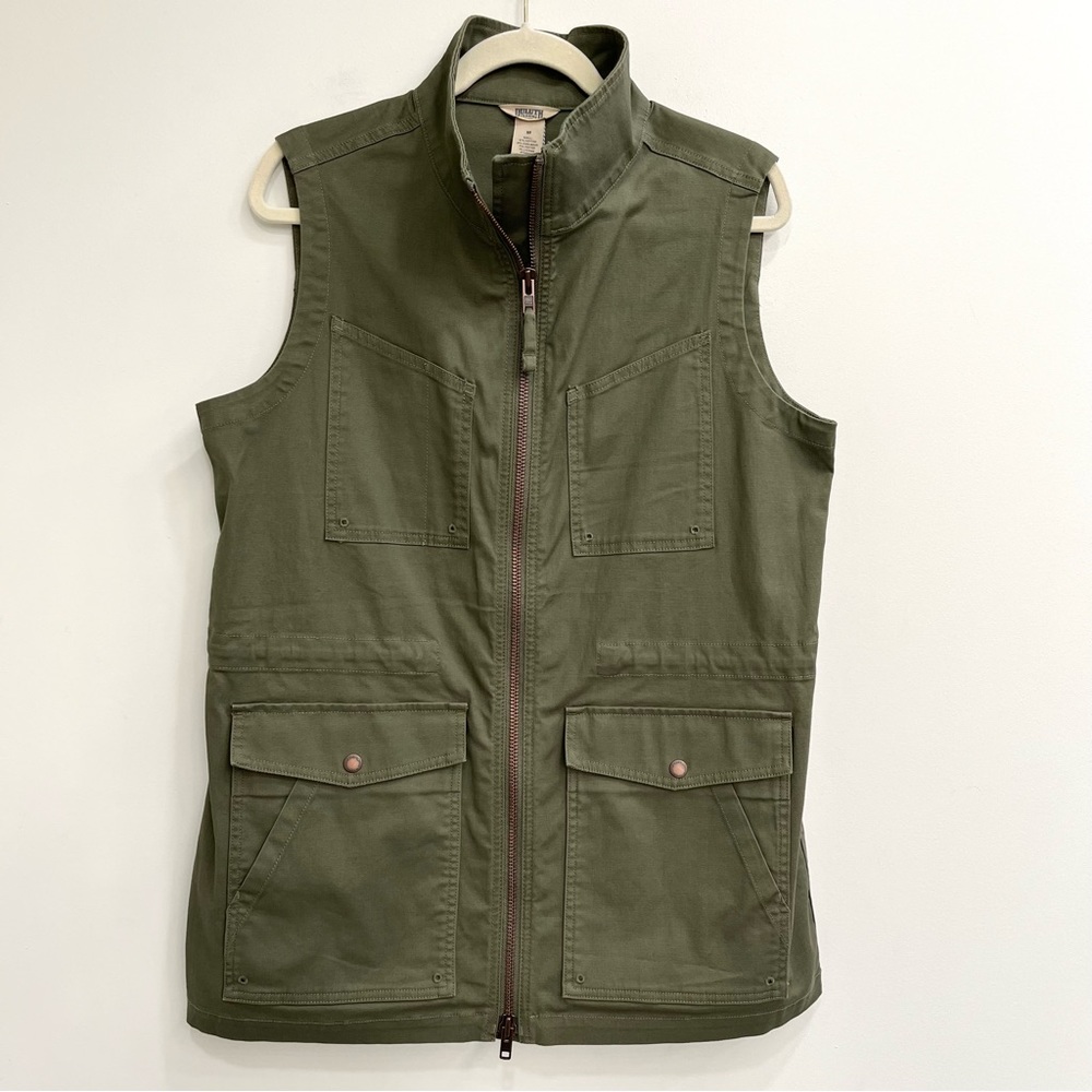 NWOT Duluth Trading Co Utility Vest DuluthFlex Fire Hose COOLMAX Longline Medium